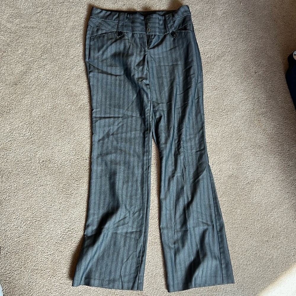 Joe Benbasset size 7 grey striped slacks